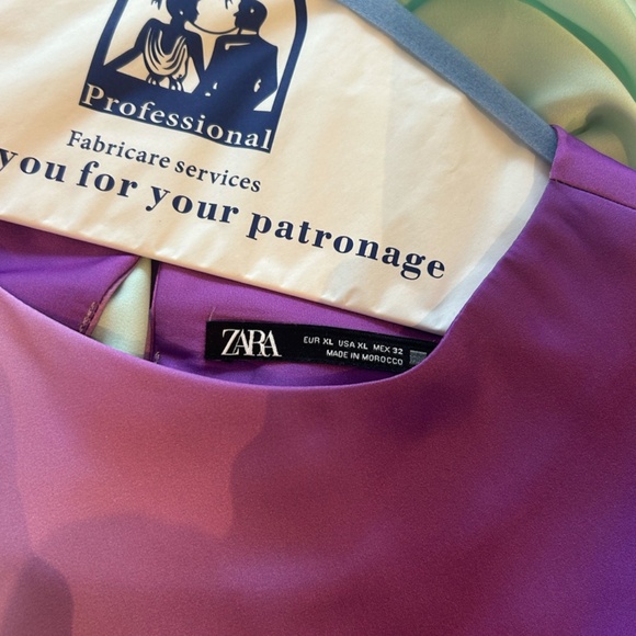 ZARA Multicolour Long Tie-Dye Dress Size XL - Picture 6 of 7